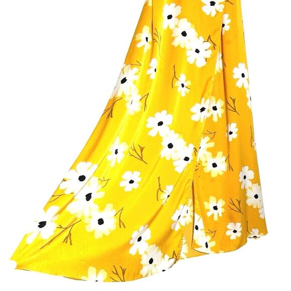 Madewell Women’s Puff Sleeve Wrap Midi Dress Ikat Floral Size XS - Picture 6 of 10